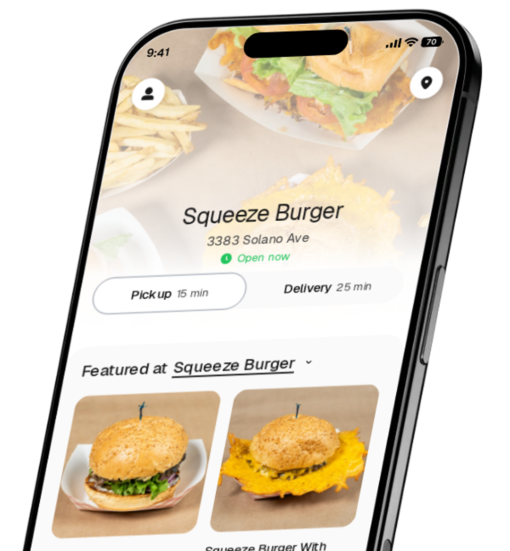 Squeeze Burger app preview